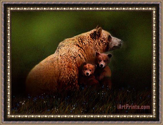 Robert Foster Three Bears Framed Painting
