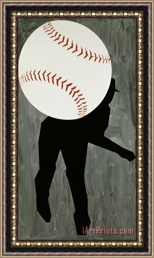 Robert Moskowitz Hard Ball III Framed Painting