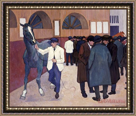 Robert Polhill Bevan Horse Dealers at The Barbican Framed Print