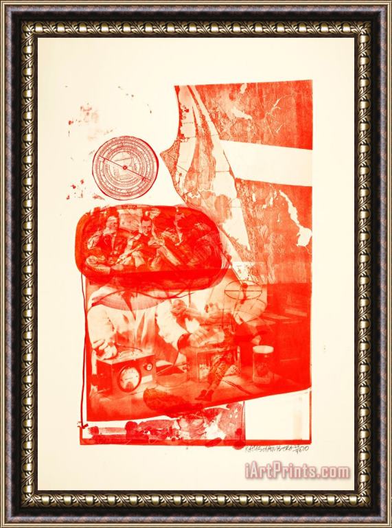 Robert Rauschenberg Ape (from The Stoned Moon Series), 1970 Framed Painting