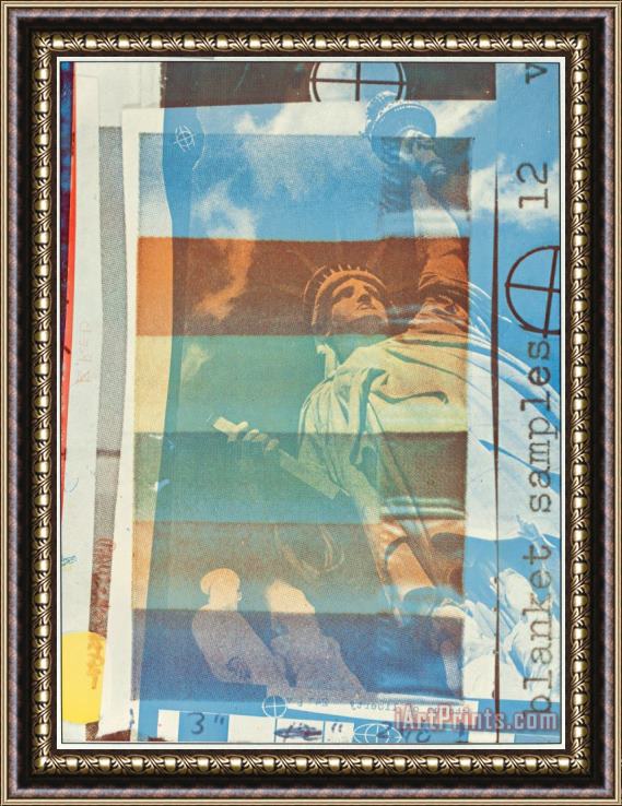 Robert Rauschenberg Blanket Samples, 1963 Framed Painting