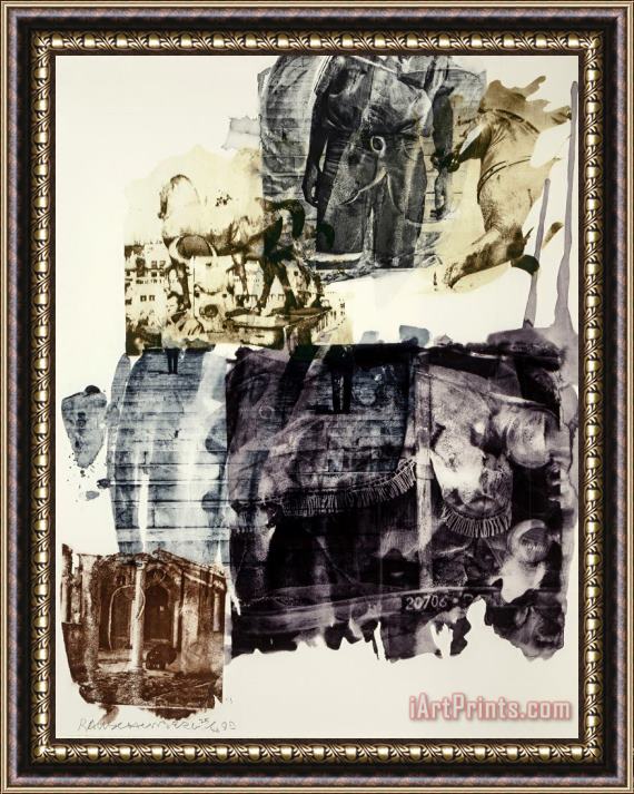 Robert Rauschenberg Eagle Eye, From Ruminations Series, 1999 Framed Painting