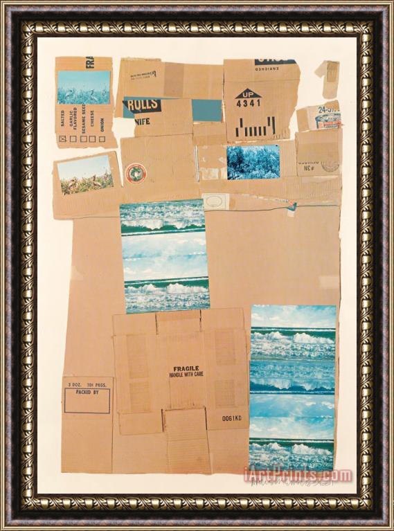 Robert Rauschenberg General Delivery, 1971 Framed Painting
