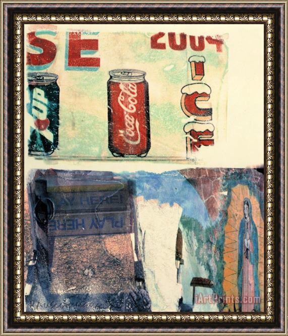Robert Rauschenberg L.a. Uncovered #3, 1998 Framed Painting