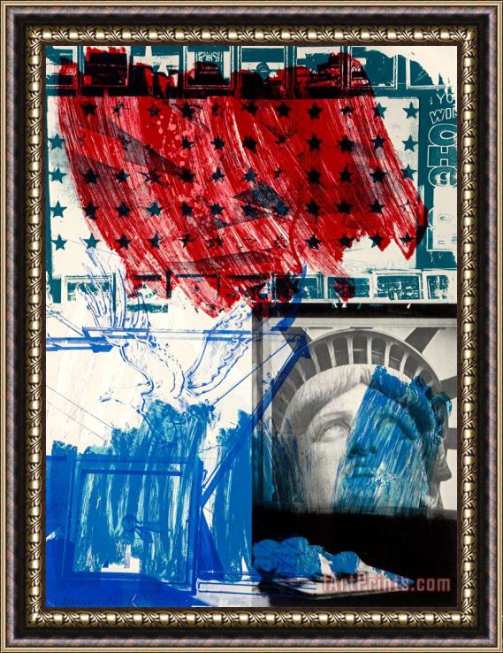 Robert Rauschenberg People for The American Way, 1991 Framed Painting