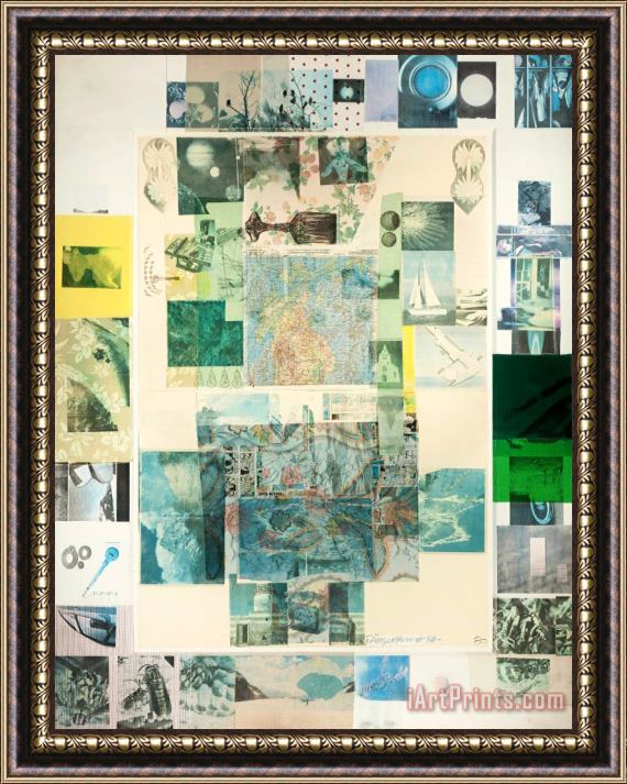 Robert Rauschenberg Rush I (from The Cloister Series), 1980 Framed Painting