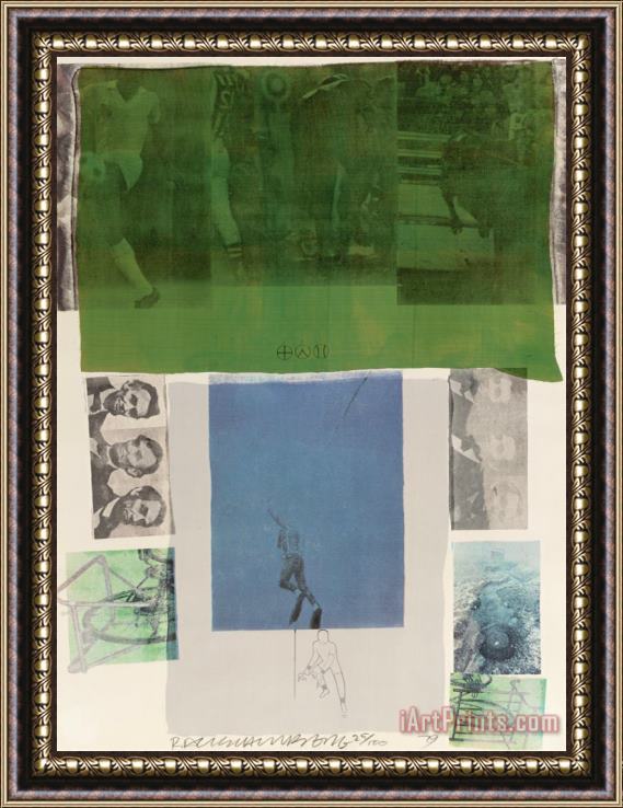 Robert Rauschenberg Shoot From The Main Stem (from Suite of 9 Prints), 1979 Framed Painting