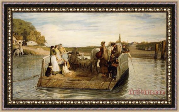 Robert Walker Macbeth The Ferry Framed Painting