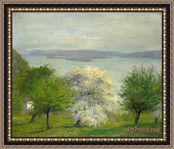 Robert William Vonnoh Apple Bloom Framed Painting