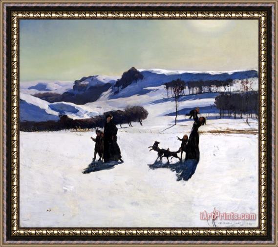 Rockwell Kent Snow Fields (winter in The Berkshires) Framed Painting