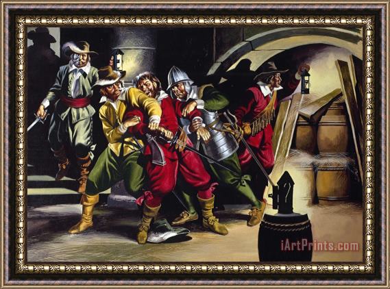 Ron Embleton The Gunpowder Plot Framed Painting