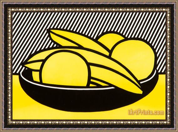 Roy Lichtenstein Bananas And Grapefruit, Mailer, C. 1972 Framed Print