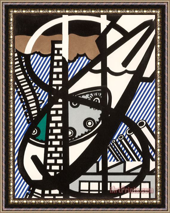 Roy Lichtenstein Illustration for 'une Fenetre Ouverte Sur Chicago' Framed Print