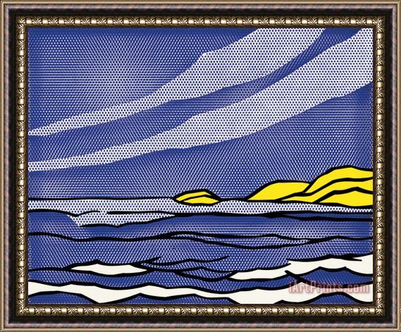 Roy Lichtenstein Sea Shore Framed Print