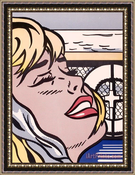 Roy Lichtenstein Shipboard Girl, 1965 Framed Print