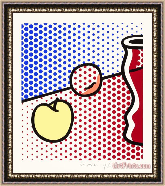 Roy Lichtenstein Still Life with Red Jar, 1994 Framed Print