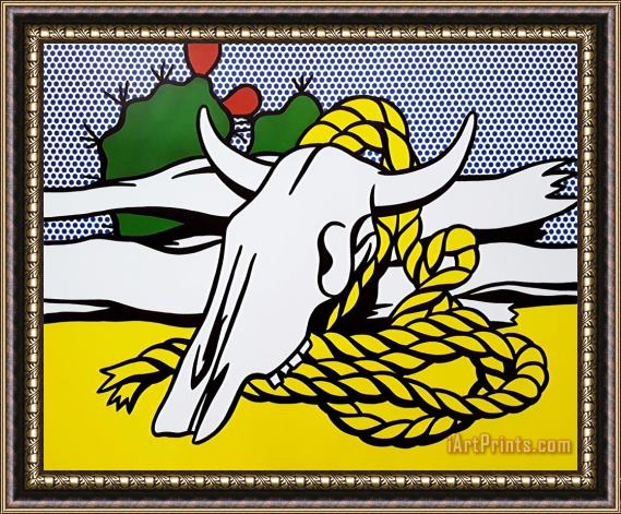 Roy Lichtenstein The West As Art, 1982 Framed Painting