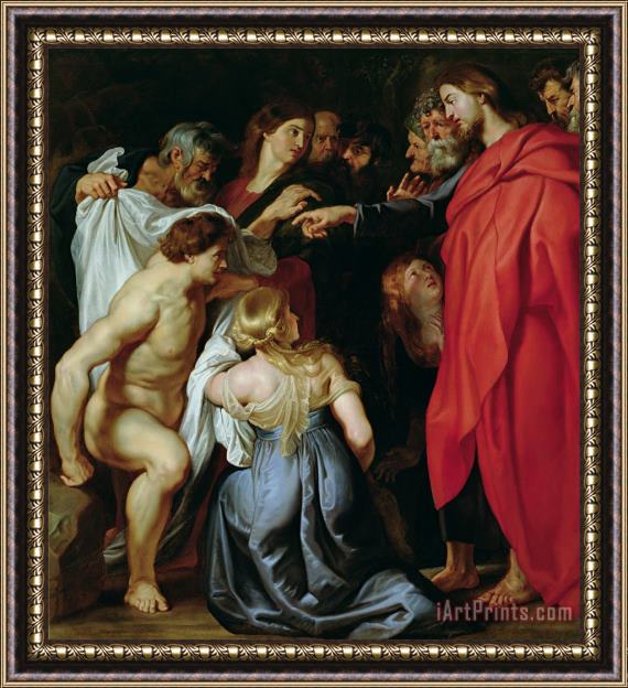 Rubens The Resurrection of Lazarus Framed Painting