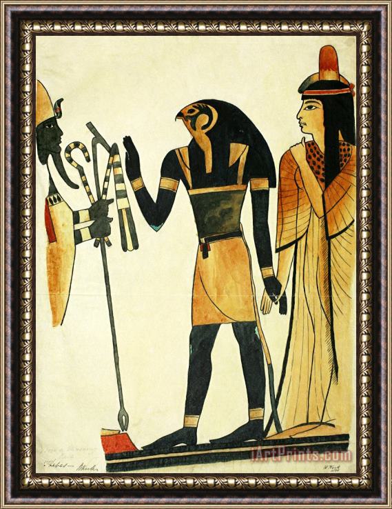 Rupert Kirk From a Mummy Case, Thebes Framed Painting