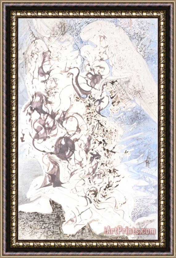 Salvador Dali Angel Framed Painting