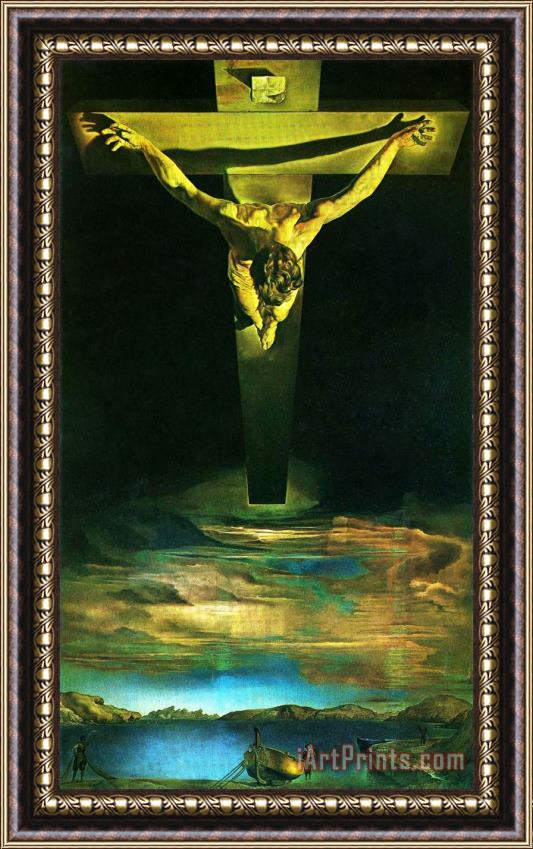 Salvador Dali Christ of St John of The Cross 1951 Framed Painting