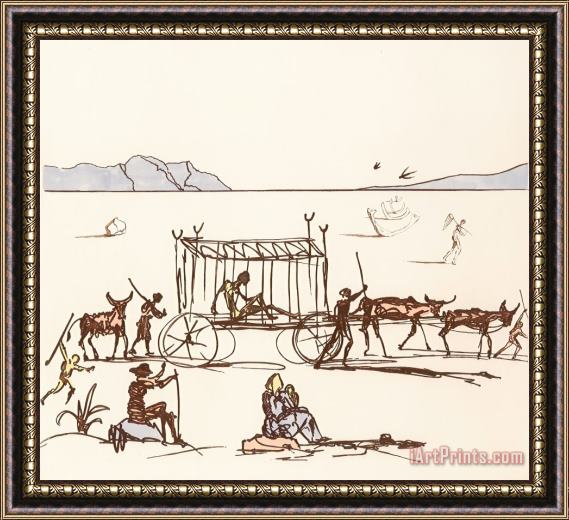 Salvador Dali Judgement, From Historia De Don Quichotte De La Framed Painting