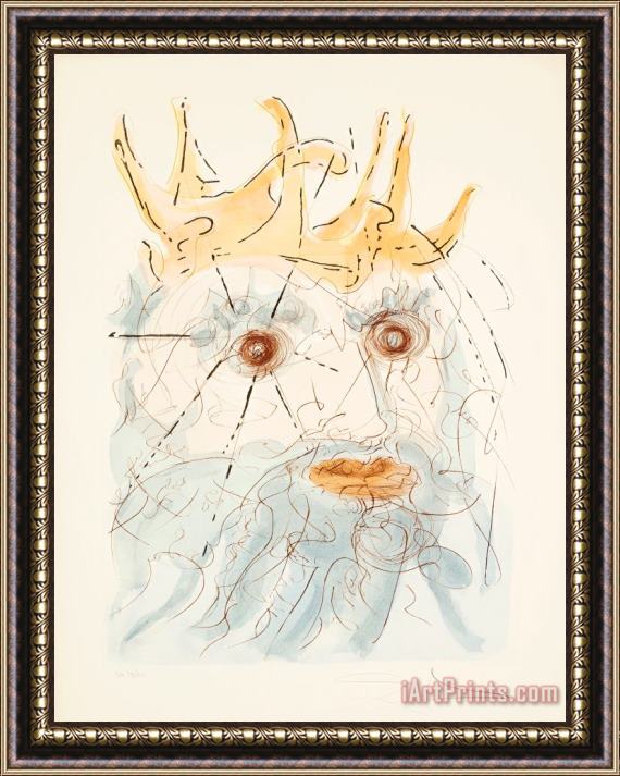 Salvador Dali King Saul, From Our Historical Heritage, 1975 Framed Print