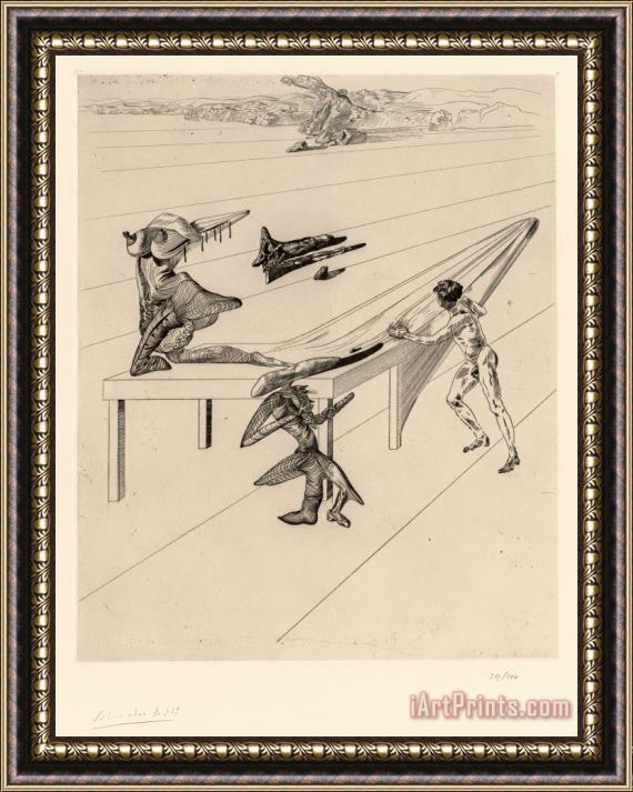 Salvador Dali L'enfant Sauterelle (the Grasshopper Child), Circa Framed Print