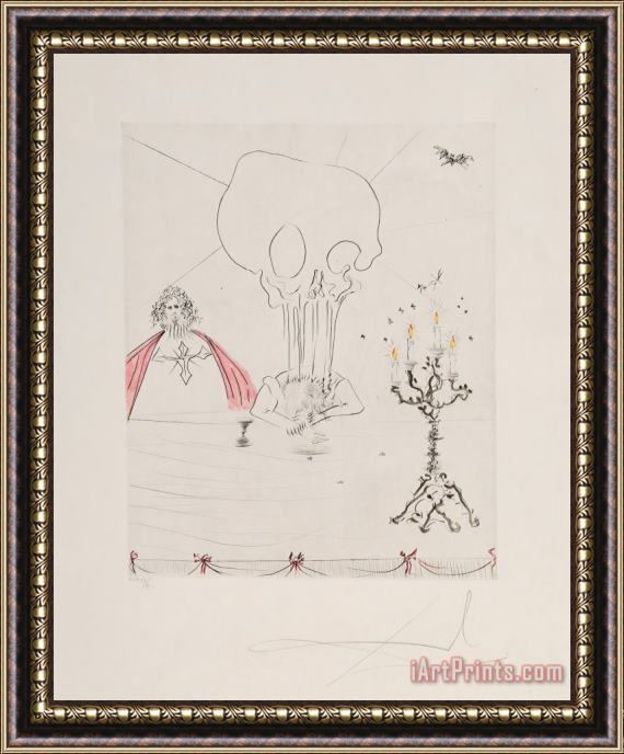 Salvador Dali Le Banquet, From Don Juan, 1970 Framed Painting