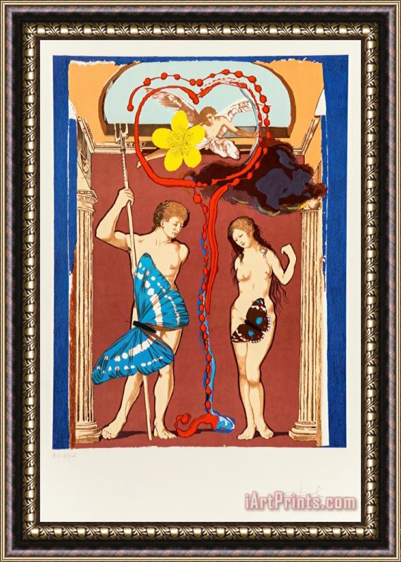 Salvador Dali Le Judgement, From Triumphe De L'amour, 1978 Framed Print