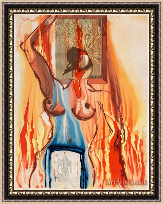 Salvador Dali Le Phenix, From Alchemie Des Philosophes, 1975 Framed Painting