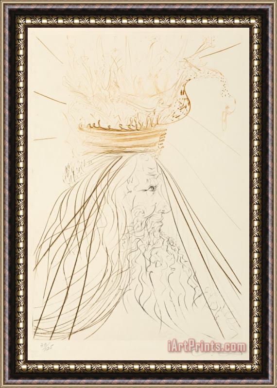 Salvador Dali Le Roi Marc, From Tristan And Iseult, 1970 Framed Print