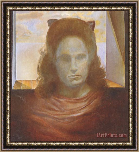 Salvador Dali Portrait of Gala Gala Against The Light Framed Painting