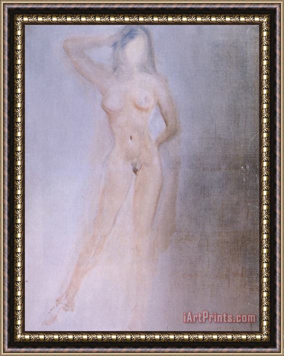 Salvador Dali Study of a Female Nude Framed Print