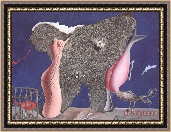 Salvador Dali Symbiotic Woman Animal Framed Painting