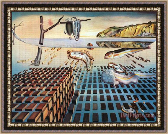 Salvador Dali The Disintegration of The Persistence of Memory Framed Painting