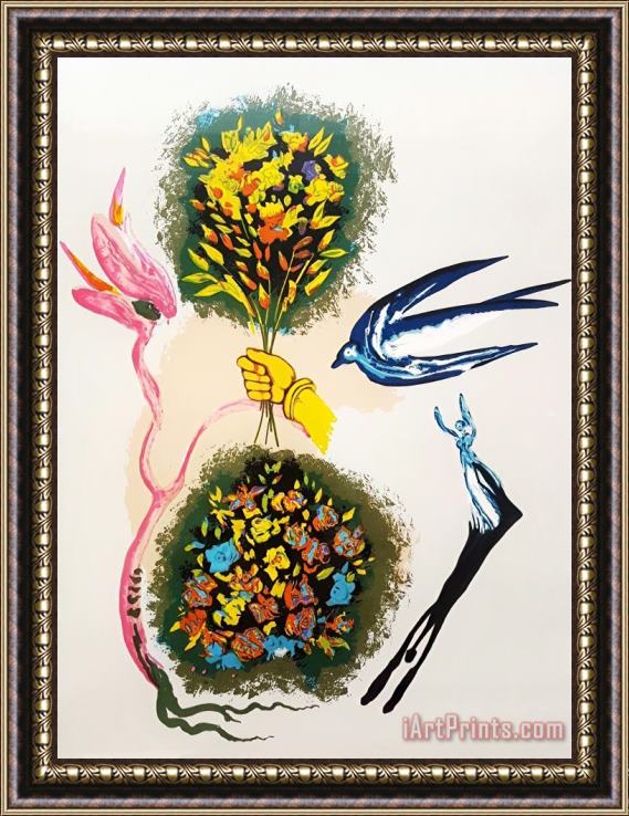 Salvador Dali The Dream (apparition of The Rose), 1978 Framed Print