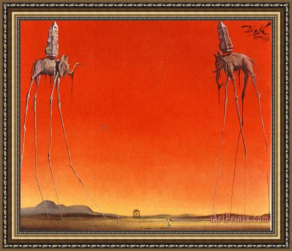 Salvador Dali Art Canvas Print 17*30 Inch HUGE !
