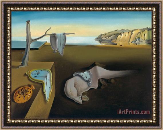 Salvador Dali The Persistence of Memory 1931 Framed Painting