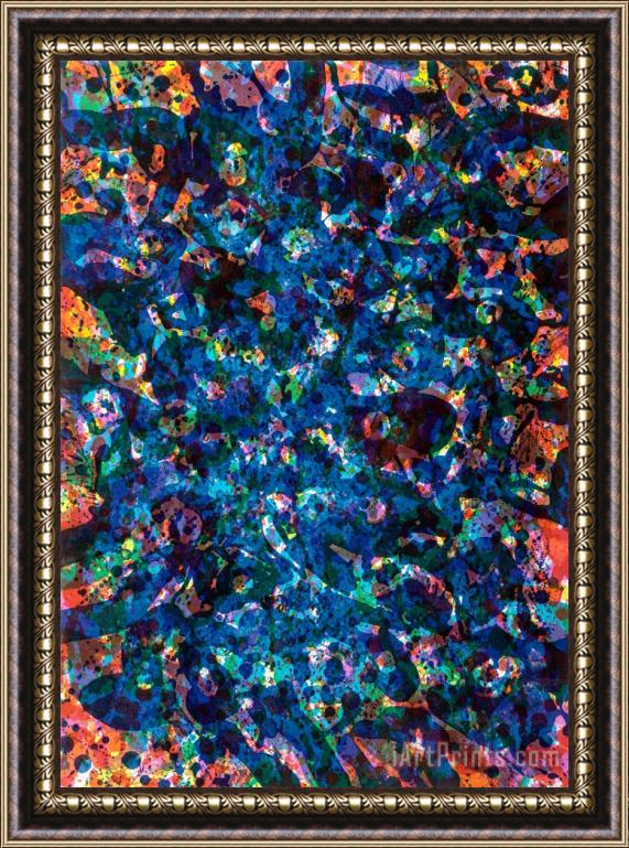 Sam Francis Her Blue Deeps, 1972 Framed Painting