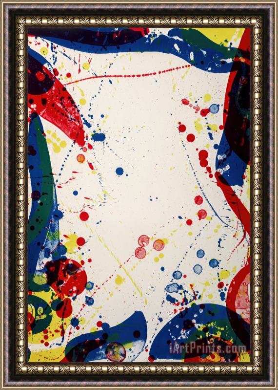Sam Francis Sulfur Water, 1967 Framed Painting