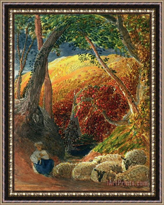 Samuel Palmer The Magic Apple Tree Framed Painting