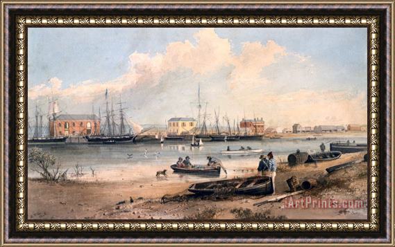Samuel Thomas Gill Port Adelaide Framed Painting