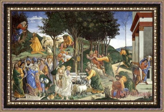 Sandro Botticelli Events in The Life of Moses Framed Print
