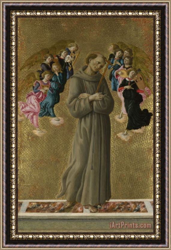 Sandro Botticelli Saint Francis of Assisi with Angels Framed Painting