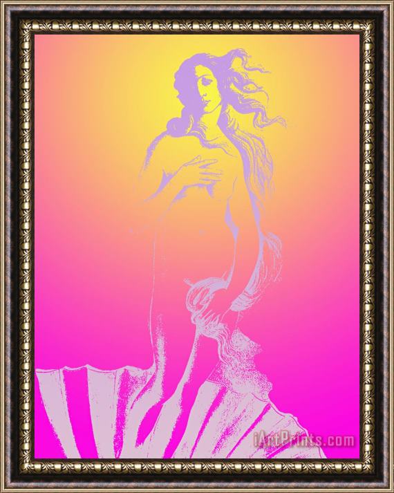 Sandro Botticelli Ultraviolet Venus Framed Painting