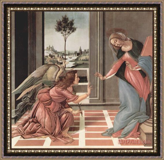 Sandron Botticelli Annunciation Framed Painting