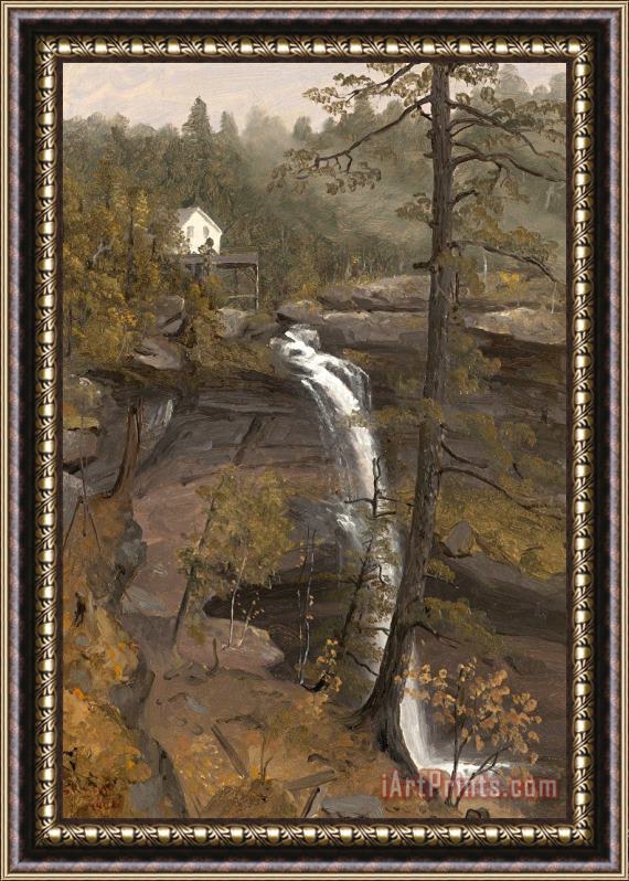 Sanford Robinson Gifford Kauterskill Falls Framed Print