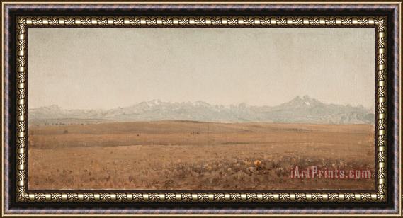 Sanford Robinson Gifford Longs Peak, Colorado Framed Painting
