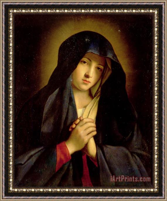 Sassoferrato The Madonna in Sorrow Framed Painting